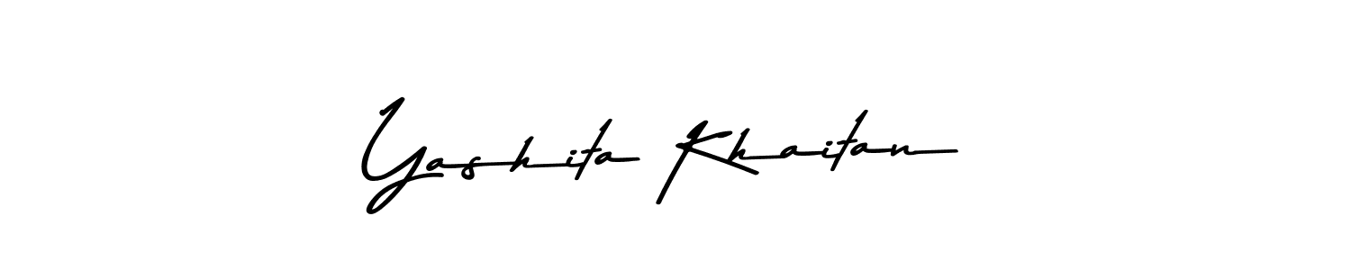 How to make Yashita Khaitan signature? Asem Kandis PERSONAL USE is a professional autograph style. Create handwritten signature for Yashita Khaitan name. Yashita Khaitan signature style 9 images and pictures png