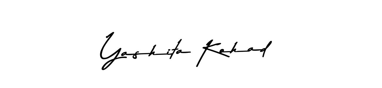 Asem Kandis PERSONAL USE is a professional signature style that is perfect for those who want to add a touch of class to their signature. It is also a great choice for those who want to make their signature more unique. Get Yashita Kohad name to fancy signature for free. Yashita Kohad signature style 9 images and pictures png