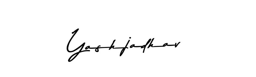 How to make Yashjadhav name signature. Use Asem Kandis PERSONAL USE style for creating short signs online. This is the latest handwritten sign. Yashjadhav signature style 9 images and pictures png