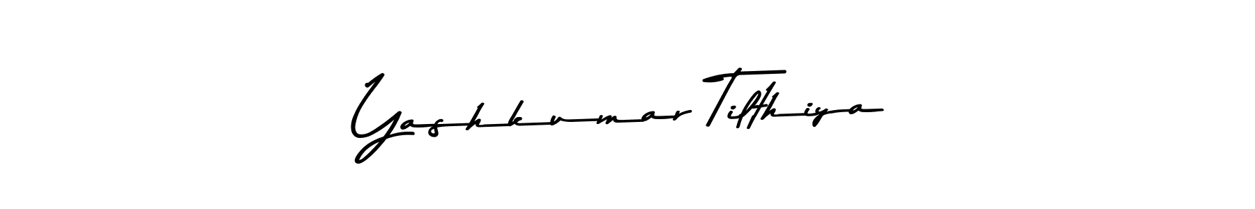 Use a signature maker to create a handwritten signature online. With this signature software, you can design (Asem Kandis PERSONAL USE) your own signature for name Yashkumar Tilthiya. Yashkumar Tilthiya signature style 9 images and pictures png