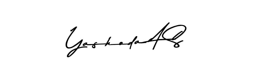Create a beautiful signature design for name Yashoda A S. With this signature (Asem Kandis PERSONAL USE) fonts, you can make a handwritten signature for free. Yashoda A S signature style 9 images and pictures png