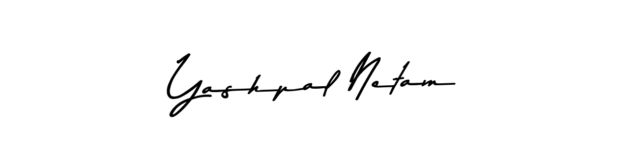 Make a beautiful signature design for name Yashpal Netam. With this signature (Asem Kandis PERSONAL USE) style, you can create a handwritten signature for free. Yashpal Netam signature style 9 images and pictures png