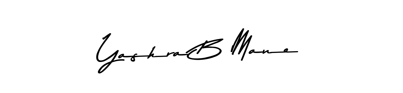 Design your own signature with our free online signature maker. With this signature software, you can create a handwritten (Asem Kandis PERSONAL USE) signature for name Yashra B Mane. Yashra B Mane signature style 9 images and pictures png