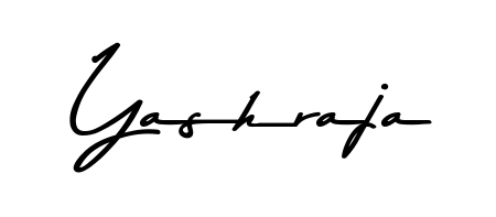 Create an unforgettable impression when signing with Yashraja name styled in Asem Kandis PERSONAL USE typography. 100% free online generator. Yashraja signature style 9 images and pictures png