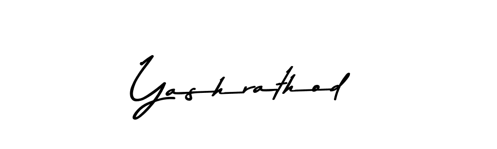 Design your own signature with our free online signature maker. With this signature software, you can create a handwritten (Asem Kandis PERSONAL USE) signature for name Yashrathod. Yashrathod signature style 9 images and pictures png