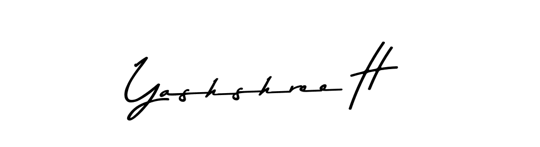 Create a beautiful signature design for name Yashshree H. With this signature (Asem Kandis PERSONAL USE) fonts, you can make a handwritten signature for free. Yashshree H signature style 9 images and pictures png