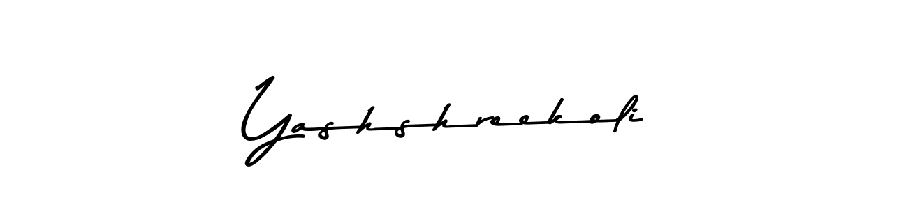 Yashshreekoli stylish signature style. Best Handwritten Sign (Asem Kandis PERSONAL USE) for my name. Handwritten Signature Collection Ideas for my name Yashshreekoli. Yashshreekoli signature style 9 images and pictures png