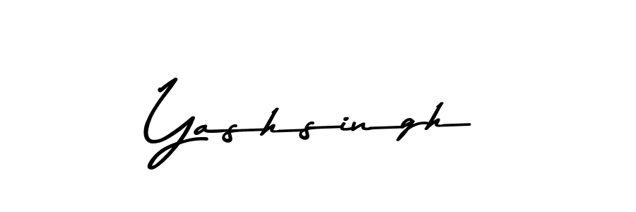Design your own signature with our free online signature maker. With this signature software, you can create a handwritten (Asem Kandis PERSONAL USE) signature for name Yashsingh. Yashsingh signature style 9 images and pictures png