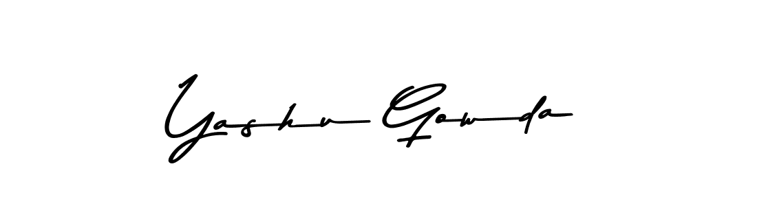 Here are the top 10 professional signature styles for the name Yashu Gowda. These are the best autograph styles you can use for your name. Yashu Gowda signature style 9 images and pictures png