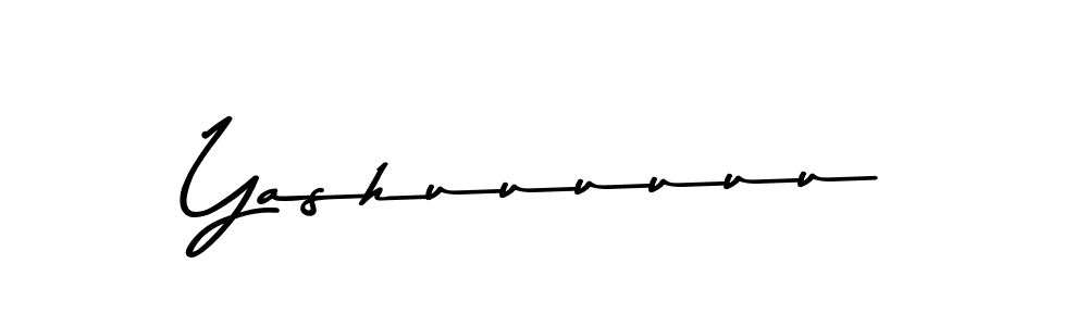 How to make Yashuuuuuu name signature. Use Asem Kandis PERSONAL USE style for creating short signs online. This is the latest handwritten sign. Yashuuuuuu signature style 9 images and pictures png