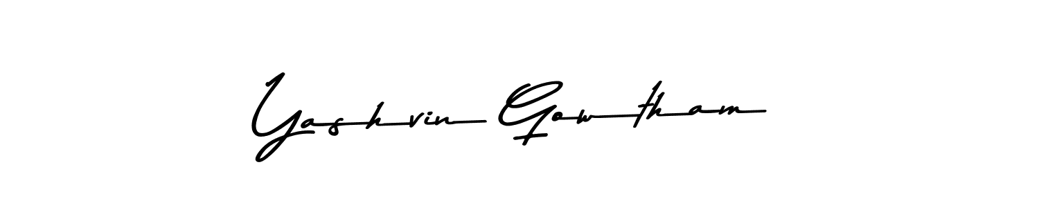 You can use this online signature creator to create a handwritten signature for the name Yashvin Gowtham. This is the best online autograph maker. Yashvin Gowtham signature style 9 images and pictures png