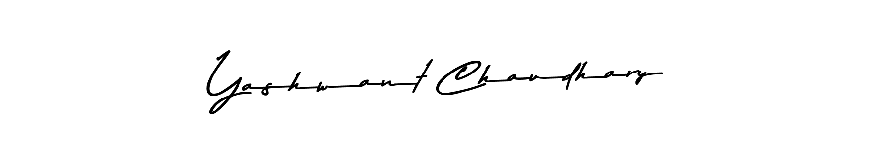 Make a beautiful signature design for name Yashwant Chaudhary. With this signature (Asem Kandis PERSONAL USE) style, you can create a handwritten signature for free. Yashwant Chaudhary signature style 9 images and pictures png