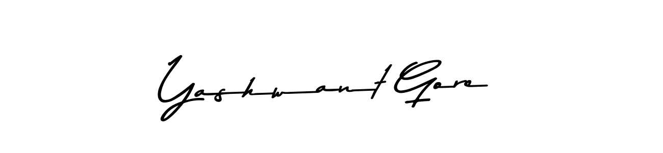 How to make Yashwant Gore signature? Asem Kandis PERSONAL USE is a professional autograph style. Create handwritten signature for Yashwant Gore name. Yashwant Gore signature style 9 images and pictures png