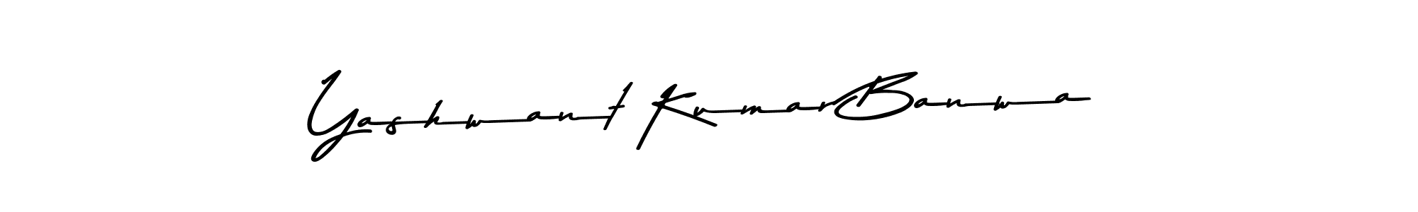 How to make Yashwant Kumar Banwa name signature. Use Asem Kandis PERSONAL USE style for creating short signs online. This is the latest handwritten sign. Yashwant Kumar Banwa signature style 9 images and pictures png
