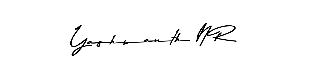 Design your own signature with our free online signature maker. With this signature software, you can create a handwritten (Asem Kandis PERSONAL USE) signature for name Yashwanth N R. Yashwanth N R signature style 9 images and pictures png