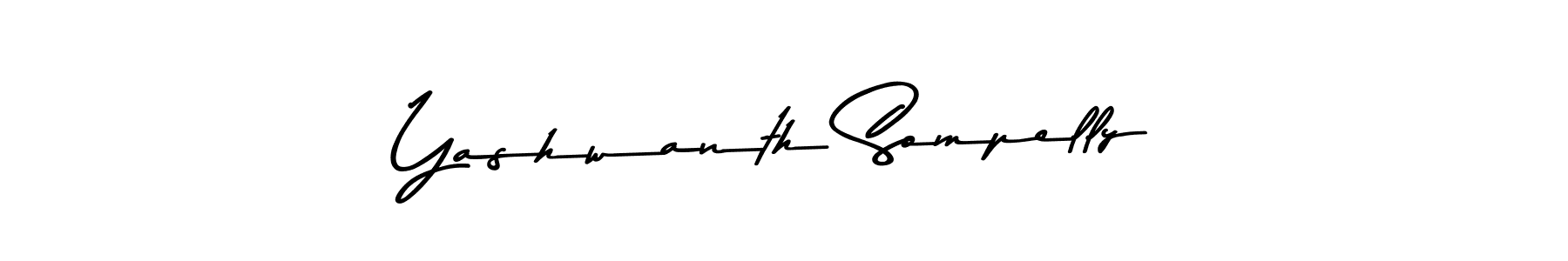 Make a beautiful signature design for name Yashwanth Sompelly. With this signature (Asem Kandis PERSONAL USE) style, you can create a handwritten signature for free. Yashwanth Sompelly signature style 9 images and pictures png