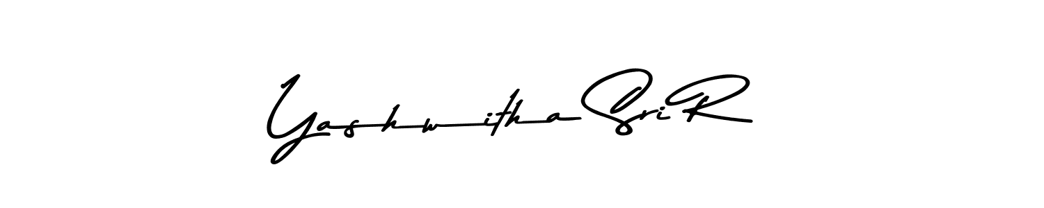 Make a beautiful signature design for name Yashwitha Sri R. With this signature (Asem Kandis PERSONAL USE) style, you can create a handwritten signature for free. Yashwitha Sri R signature style 9 images and pictures png