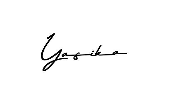 Use a signature maker to create a handwritten signature online. With this signature software, you can design (Asem Kandis PERSONAL USE) your own signature for name Yasika. Yasika signature style 9 images and pictures png