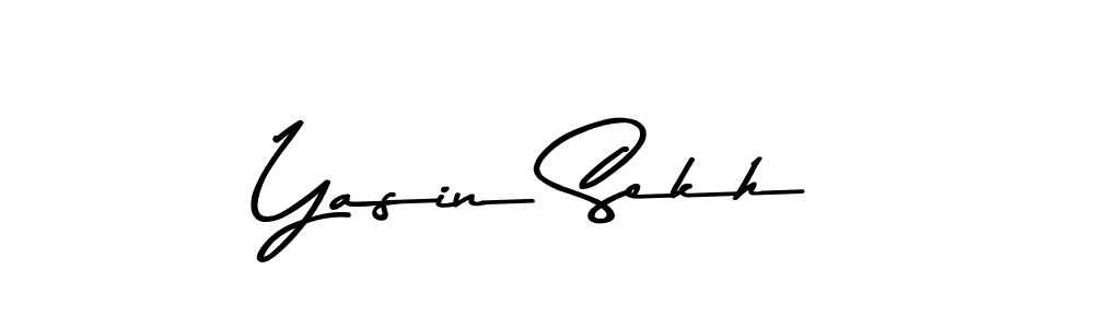 You should practise on your own different ways (Asem Kandis PERSONAL USE) to write your name (Yasin Sekh) in signature. don't let someone else do it for you. Yasin Sekh signature style 9 images and pictures png