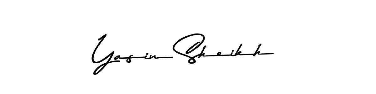 How to make Yasin Sheikh signature? Asem Kandis PERSONAL USE is a professional autograph style. Create handwritten signature for Yasin Sheikh name. Yasin Sheikh signature style 9 images and pictures png