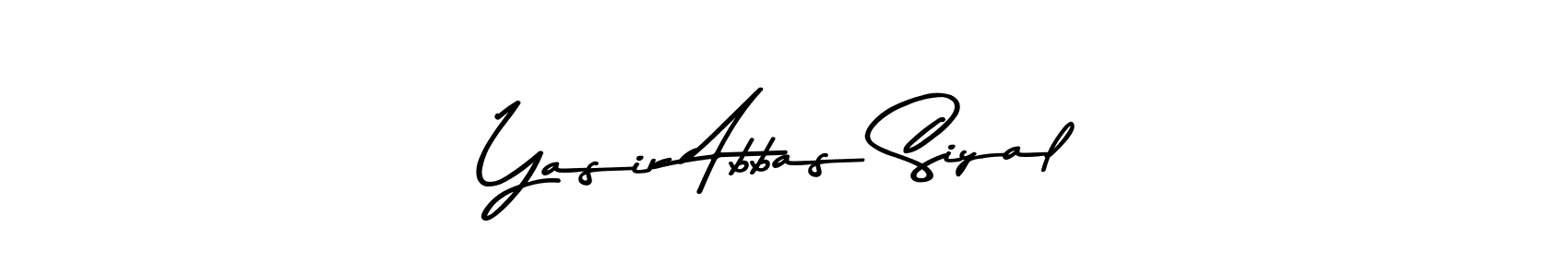 You can use this online signature creator to create a handwritten signature for the name Yasir Abbas Siyal. This is the best online autograph maker. Yasir Abbas Siyal signature style 9 images and pictures png