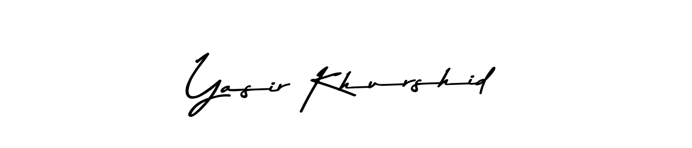 The best way (Asem Kandis PERSONAL USE) to make a short signature is to pick only two or three words in your name. The name Yasir Khurshid include a total of six letters. For converting this name. Yasir Khurshid signature style 9 images and pictures png