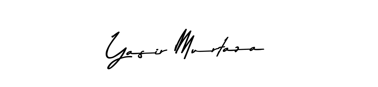 How to make Yasir Murtaza name signature. Use Asem Kandis PERSONAL USE style for creating short signs online. This is the latest handwritten sign. Yasir Murtaza signature style 9 images and pictures png