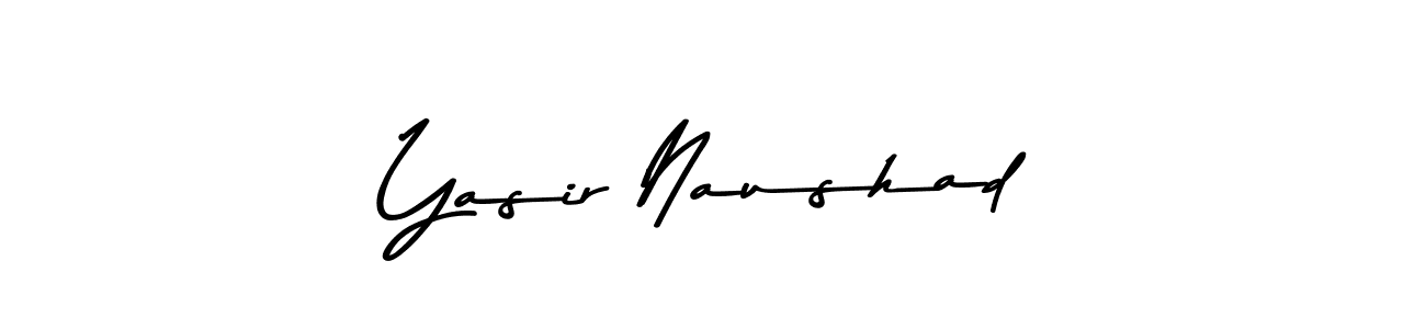 Create a beautiful signature design for name Yasir Naushad. With this signature (Asem Kandis PERSONAL USE) fonts, you can make a handwritten signature for free. Yasir Naushad signature style 9 images and pictures png