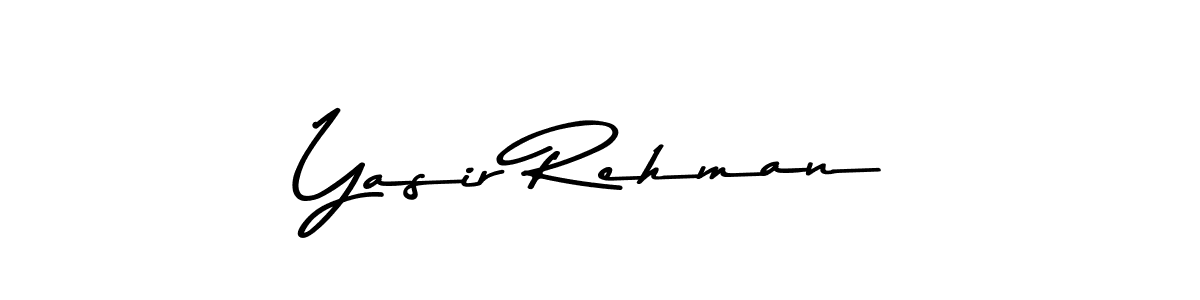 Design your own signature with our free online signature maker. With this signature software, you can create a handwritten (Asem Kandis PERSONAL USE) signature for name Yasir Rehman. Yasir Rehman signature style 9 images and pictures png