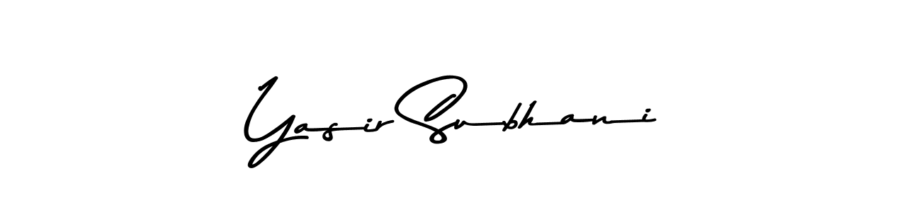 Asem Kandis PERSONAL USE is a professional signature style that is perfect for those who want to add a touch of class to their signature. It is also a great choice for those who want to make their signature more unique. Get Yasir Subhani name to fancy signature for free. Yasir Subhani signature style 9 images and pictures png
