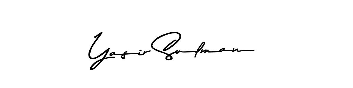 Make a beautiful signature design for name Yasir Sulman. Use this online signature maker to create a handwritten signature for free. Yasir Sulman signature style 9 images and pictures png