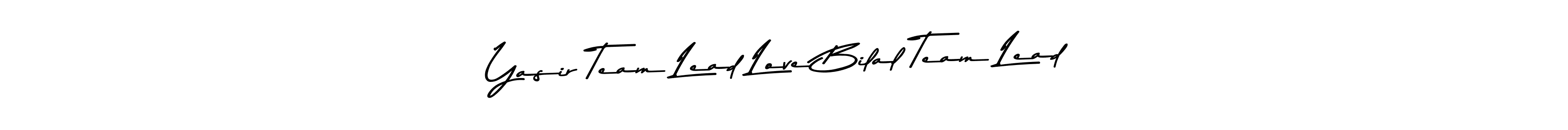 Similarly Asem Kandis PERSONAL USE is the best handwritten signature design. Signature creator online .You can use it as an online autograph creator for name Yasir Team Lead Love Bilal Team Lead. Yasir Team Lead Love Bilal Team Lead signature style 9 images and pictures png