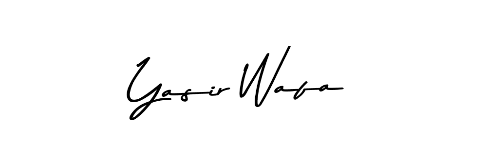 Create a beautiful signature design for name Yasir Wafa. With this signature (Asem Kandis PERSONAL USE) fonts, you can make a handwritten signature for free. Yasir Wafa signature style 9 images and pictures png