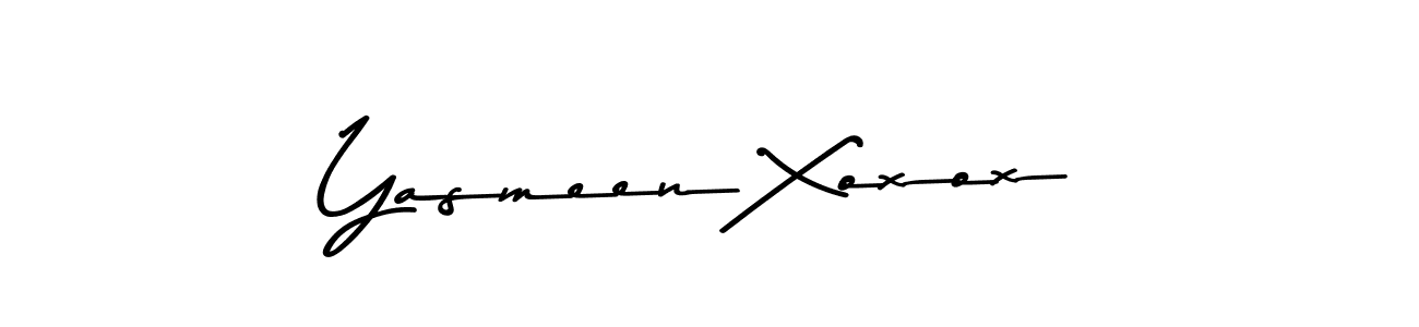 This is the best signature style for the Yasmeen Xoxox name. Also you like these signature font (Asem Kandis PERSONAL USE). Mix name signature. Yasmeen Xoxox signature style 9 images and pictures png