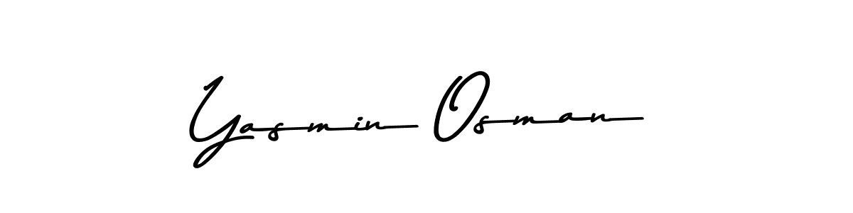 Use a signature maker to create a handwritten signature online. With this signature software, you can design (Asem Kandis PERSONAL USE) your own signature for name Yasmin Osman. Yasmin Osman signature style 9 images and pictures png