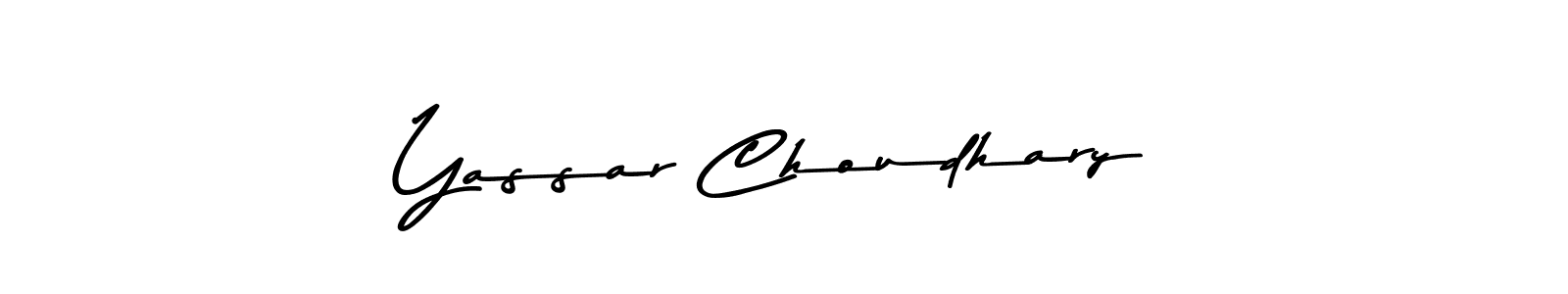 Also we have Yassar Choudhary name is the best signature style. Create professional handwritten signature collection using Asem Kandis PERSONAL USE autograph style. Yassar Choudhary signature style 9 images and pictures png