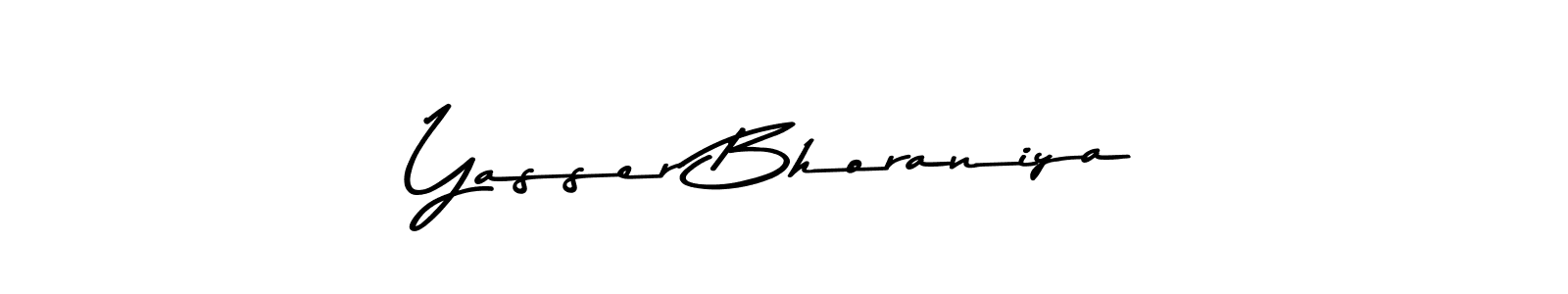 Yasser Bhoraniya stylish signature style. Best Handwritten Sign (Asem Kandis PERSONAL USE) for my name. Handwritten Signature Collection Ideas for my name Yasser Bhoraniya. Yasser Bhoraniya signature style 9 images and pictures png