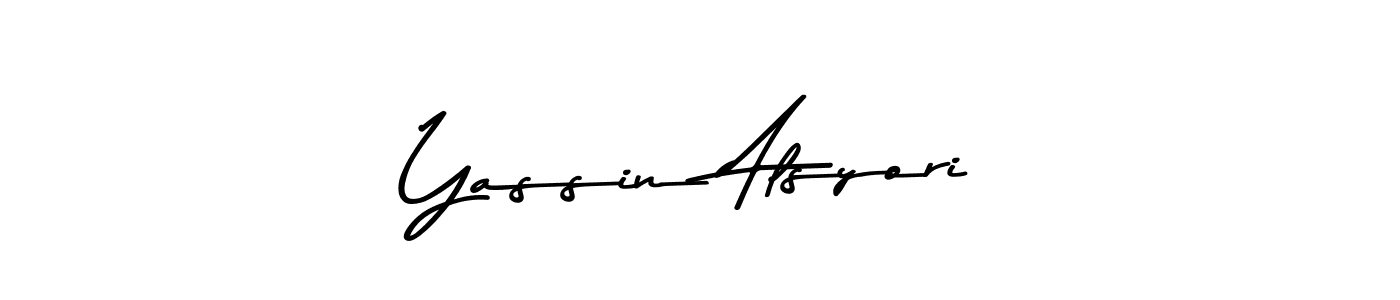 Use a signature maker to create a handwritten signature online. With this signature software, you can design (Asem Kandis PERSONAL USE) your own signature for name Yassin Alsyori. Yassin Alsyori signature style 9 images and pictures png