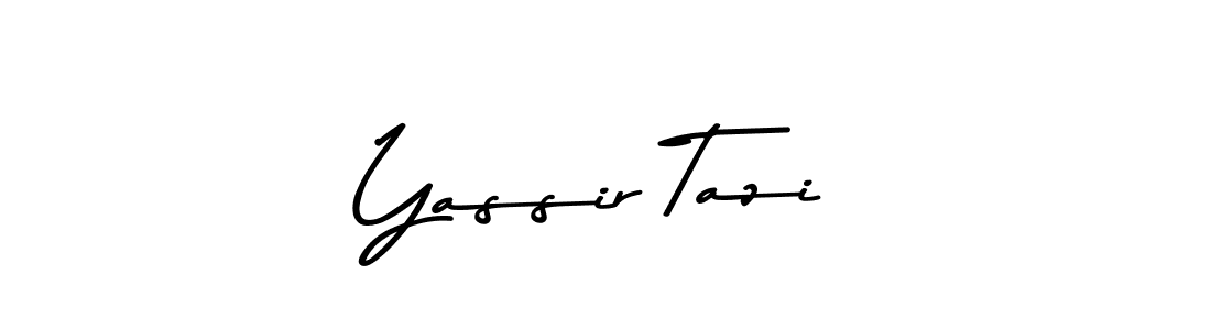 Design your own signature with our free online signature maker. With this signature software, you can create a handwritten (Asem Kandis PERSONAL USE) signature for name Yassir Tazi. Yassir Tazi signature style 9 images and pictures png