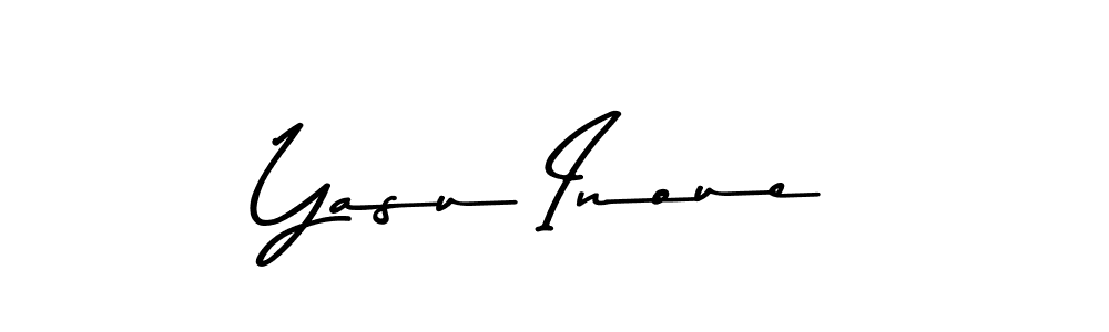 How to make Yasu Inoue name signature. Use Asem Kandis PERSONAL USE style for creating short signs online. This is the latest handwritten sign. Yasu Inoue signature style 9 images and pictures png