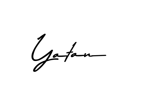 Make a beautiful signature design for name Yatan. With this signature (Asem Kandis PERSONAL USE) style, you can create a handwritten signature for free. Yatan signature style 9 images and pictures png