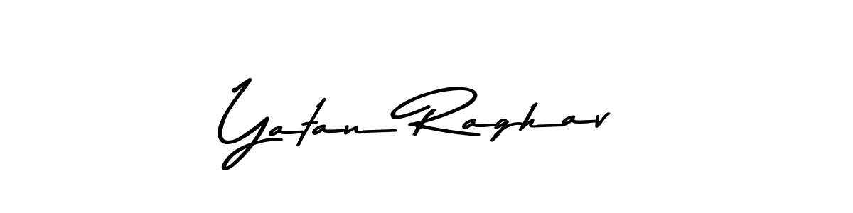 Create a beautiful signature design for name Yatan Raghav. With this signature (Asem Kandis PERSONAL USE) fonts, you can make a handwritten signature for free. Yatan Raghav signature style 9 images and pictures png