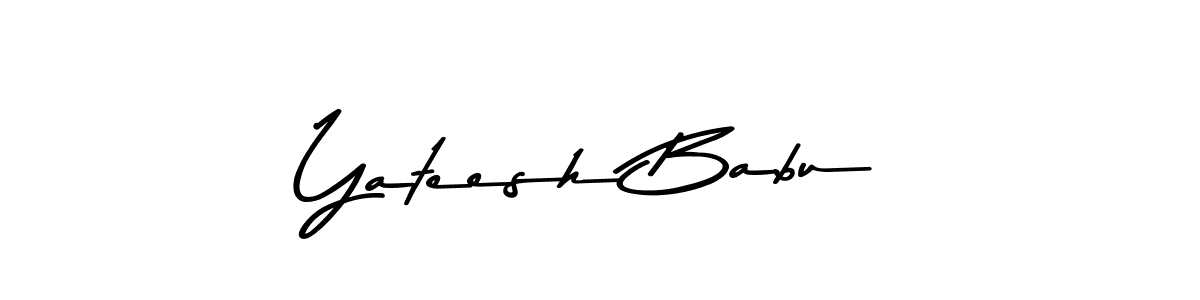 You should practise on your own different ways (Asem Kandis PERSONAL USE) to write your name (Yateesh Babu) in signature. don't let someone else do it for you. Yateesh Babu signature style 9 images and pictures png