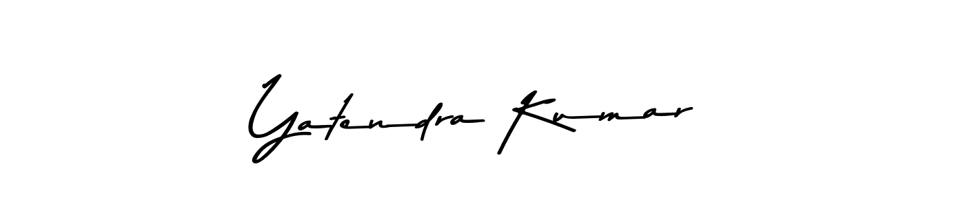 How to make Yatendra Kumar name signature. Use Asem Kandis PERSONAL USE style for creating short signs online. This is the latest handwritten sign. Yatendra Kumar signature style 9 images and pictures png