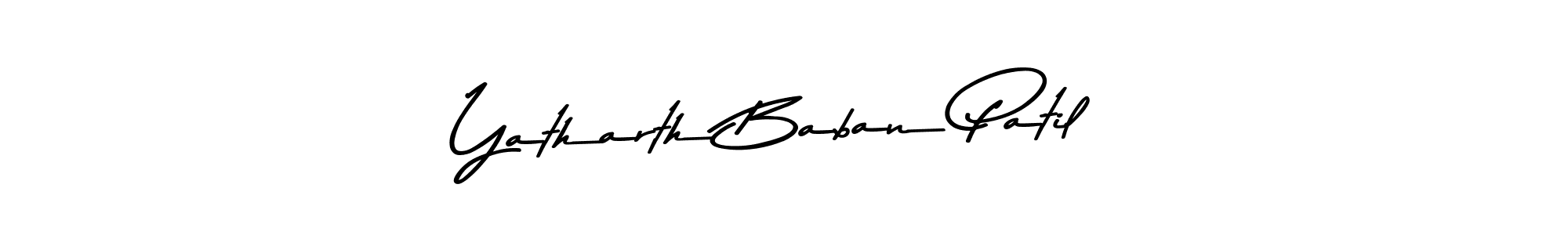 Yatharth Baban Patil stylish signature style. Best Handwritten Sign (Asem Kandis PERSONAL USE) for my name. Handwritten Signature Collection Ideas for my name Yatharth Baban Patil. Yatharth Baban Patil signature style 9 images and pictures png