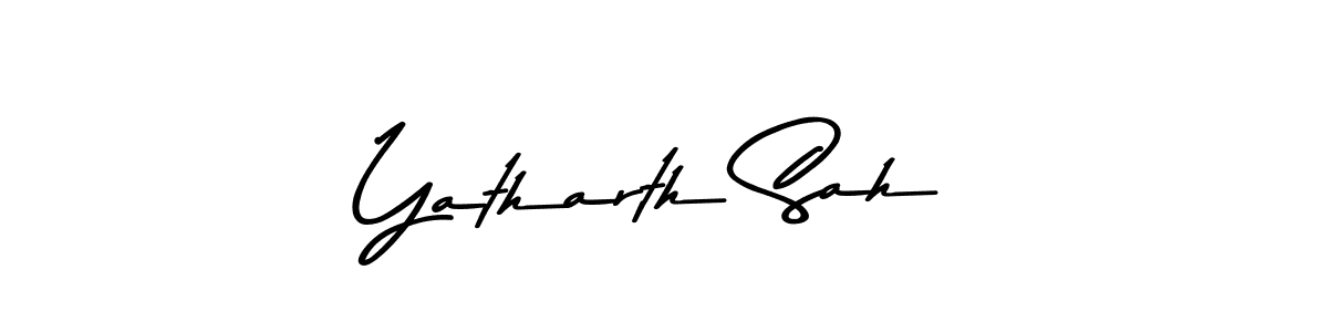 Also You can easily find your signature by using the search form. We will create Yatharth Sah name handwritten signature images for you free of cost using Asem Kandis PERSONAL USE sign style. Yatharth Sah signature style 9 images and pictures png