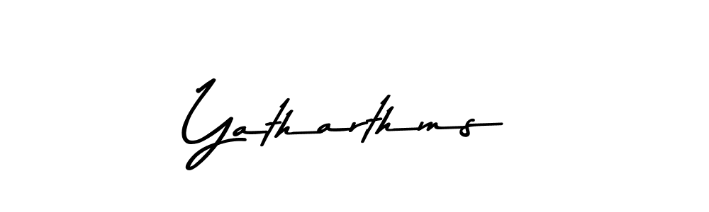 Design your own signature with our free online signature maker. With this signature software, you can create a handwritten (Asem Kandis PERSONAL USE) signature for name Yatharthms. Yatharthms signature style 9 images and pictures png