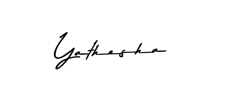 How to make Yathesha signature? Asem Kandis PERSONAL USE is a professional autograph style. Create handwritten signature for Yathesha name. Yathesha signature style 9 images and pictures png
