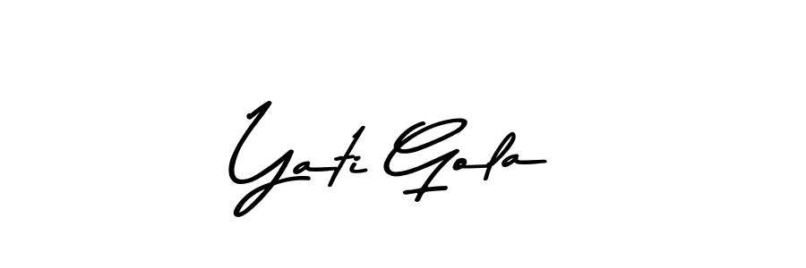 It looks lik you need a new signature style for name Yati Gola. Design unique handwritten (Asem Kandis PERSONAL USE) signature with our free signature maker in just a few clicks. Yati Gola signature style 9 images and pictures png