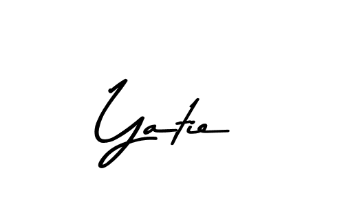 if you are searching for the best signature style for your name Yatie. so please give up your signature search. here we have designed multiple signature styles  using Asem Kandis PERSONAL USE. Yatie signature style 9 images and pictures png
